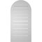 Ekena Millwork Round Top Surface Mount PVC Gable Vent: Functional, w/ 2"W x 2"P Brickmould Sill Frame, 16"W x 32"H GVPRT16X3203SF - alternate 5